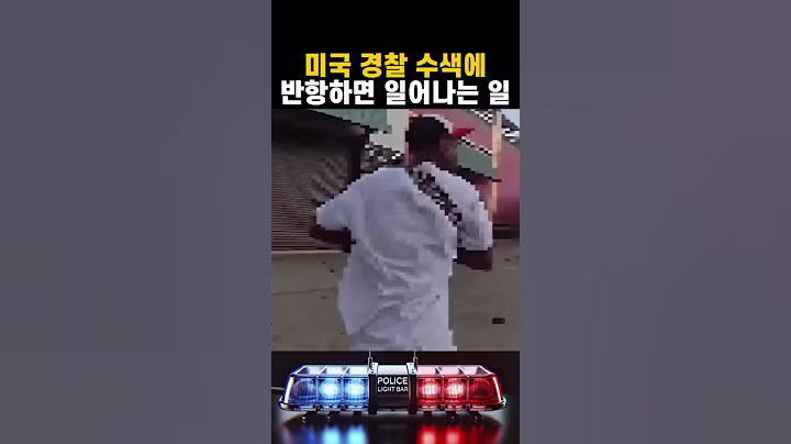 미국 경찰 수색에 '반항하면' 일어나는 일