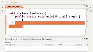 Programming features Eclipse - Manipuri