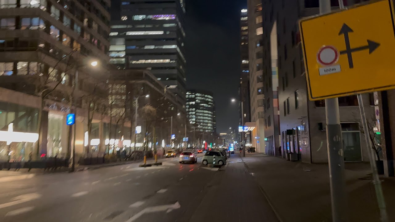 Amsterdam Zuidas at Night 