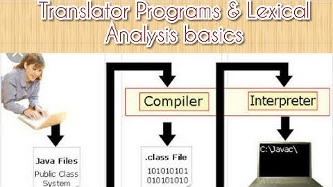 Translator Programs and Lexical Analyzer (Compile Design)