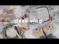 【 𝘃𝗹𝗼𝗴 】デスクまわりの冬じたく🎄⸝꙳.˖¦デスクをクリスマス気分に模様替え¦最近の手帳事情と購入品¦winter setup for my desk