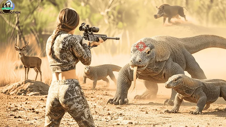 Top 50 Moments of Hunting Komodo Dragons and Wild Boars with Perfect Shots