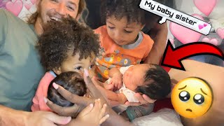 DAVAYYH’S FIRST TIME MEETING HIS BABY SISTER 💕❣️ || SUCH A BIG BROTHER