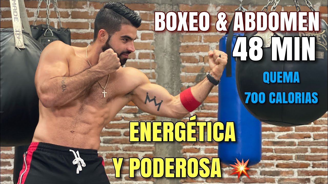 Hiit de Boxeo En Casa (48 Minutos) Rutina Energética y Poderosa Sin
