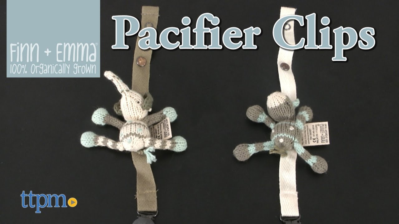 Elephant & Giraffe Pacifier Clip from Finn + Emma