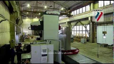 FERMAT Table Type Horizontal Boring Machine WFT 13 CNC-Drilling Operation Through Spindle Coolant