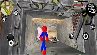 Superhero Spider Stickman Rope Hero Android Gameplay screenshot 4