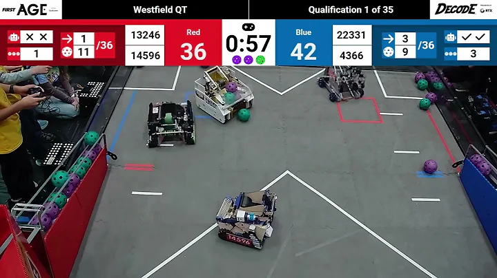 IN FTC 2025-2026 Westfield Qualifier Match 1