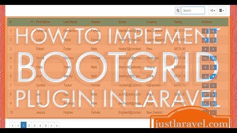 How to implement BootGrid plugin in Laravel - Code Explanation || Just Laravel