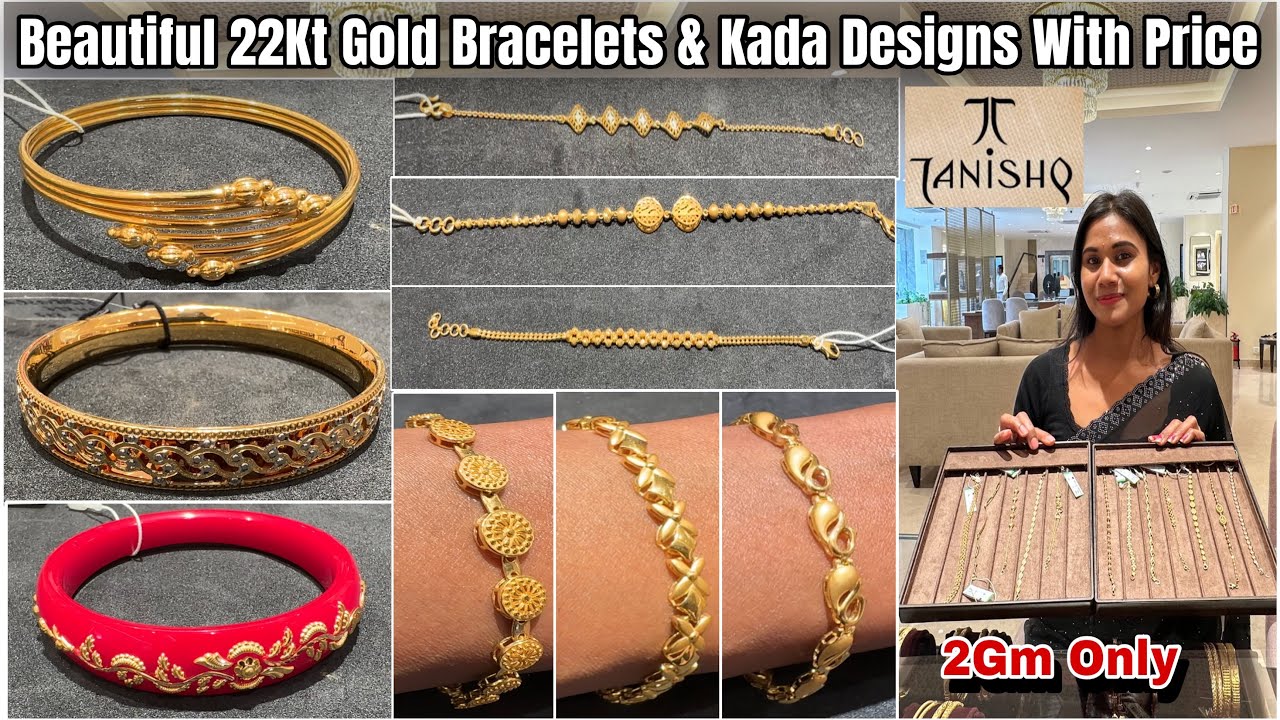 9%VA & 2Gm🔥Tanishq Gold Bracelet & Kada Designs| Lightweight Gold Bracelet| Single Bangle Designs|