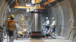 坑道に金属製容器を設置 北海道・幌延深地層研