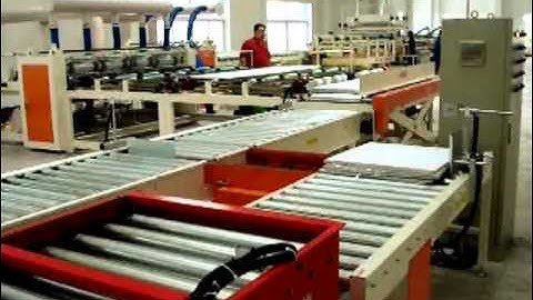 Gypsum ceiling tiles of Laminating & Cutting & Packing line