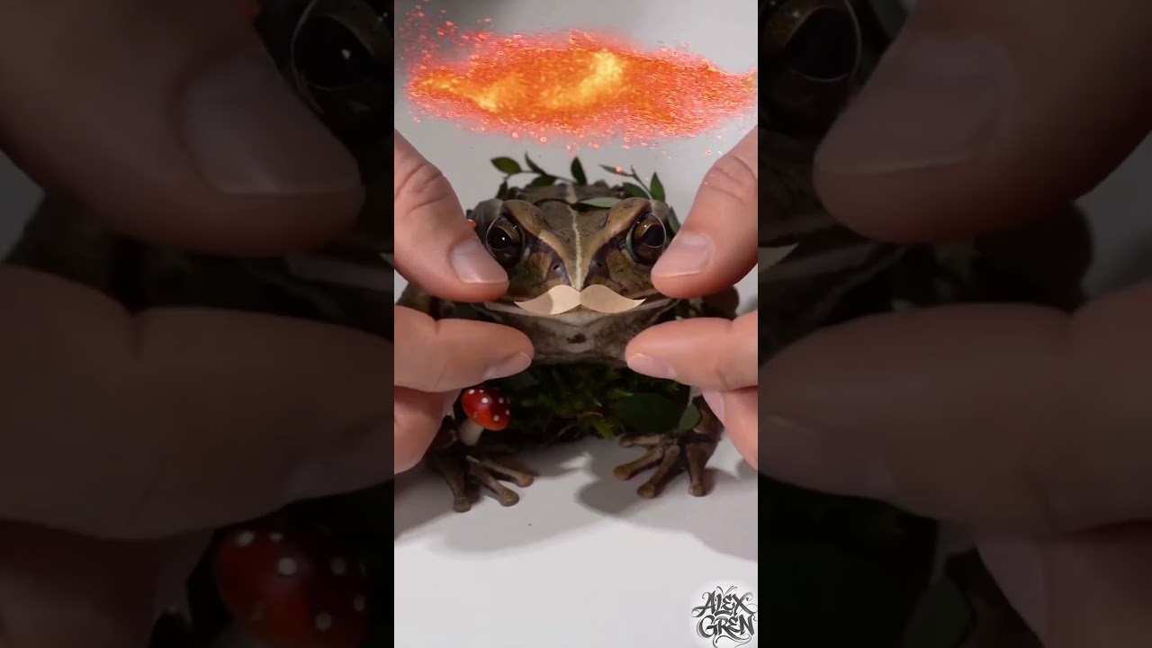 23 of 30 Магічний Пан Жаб та його чарівні вуса! 🐸✨​ Mr. Frog & His Magical Mustache!