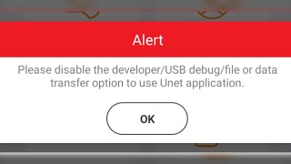 Please disable the developer UCB Alert | ucb apps open problem | unet developer problem | UCB Unet