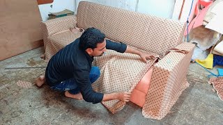 'सोफा कवर Cutting And Stitching कैसे करें? How To Make Cover Cutting &Stitching At Home |Sofa Cover 