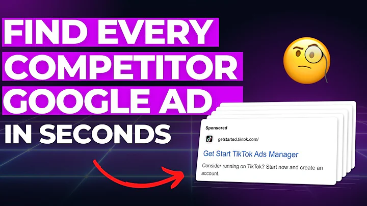 Google Ads Speed Hack | See All Your Competitors Ads For Free!