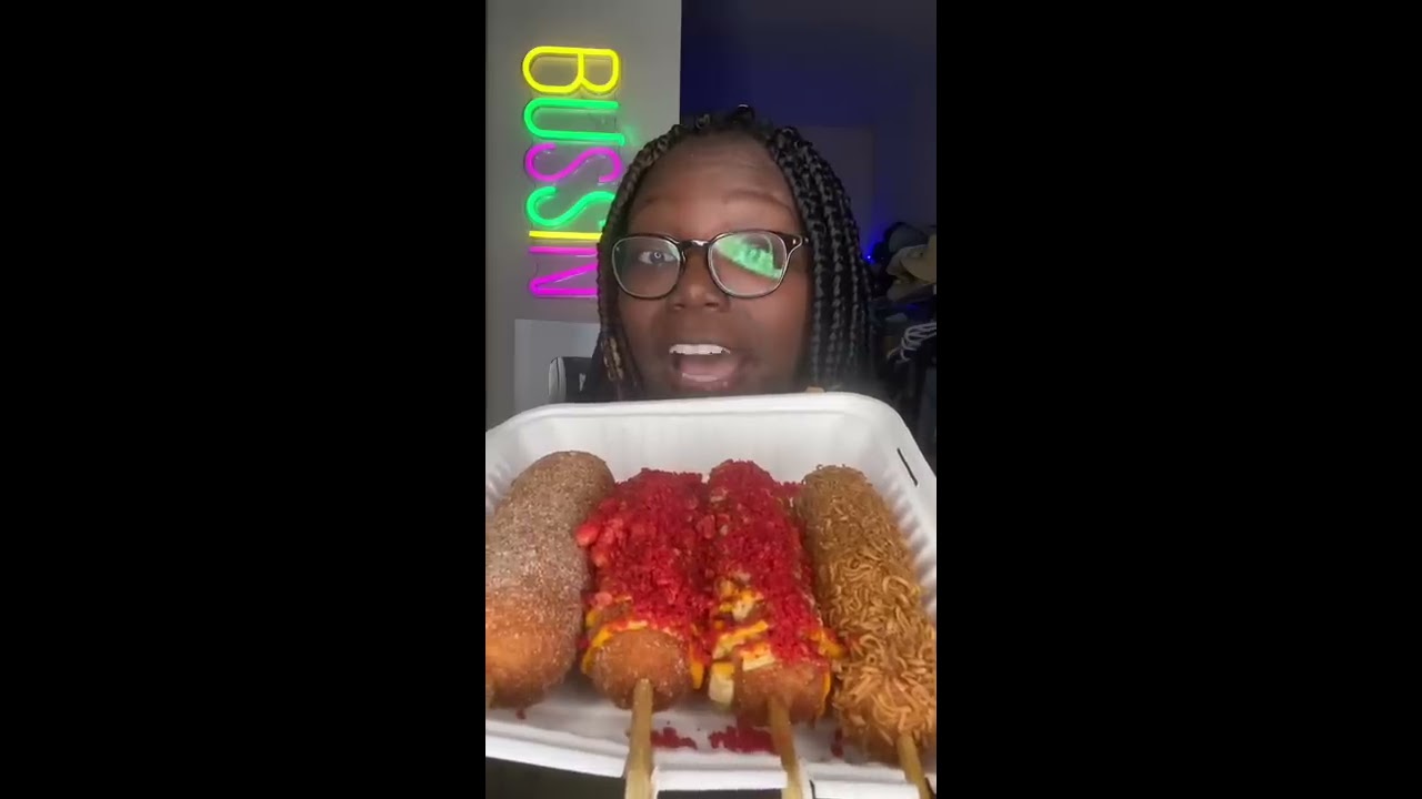 I Finally FOUND And TASTED Korean Corn Dogs Long Cheese Pull Shorts Food