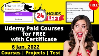 Udemy FREE Courses With Free Certificates | Latest Udemy Coupon Code | Learn Top Skill Students