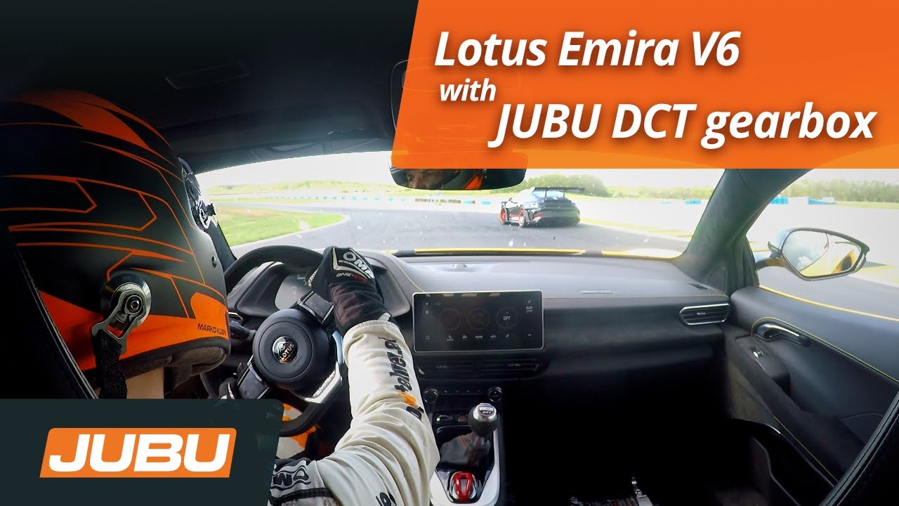 Lotus Emira V6 with JUBU Dual Clutch Transmission (DCT) - Test drive on Pannonia Ring
