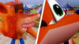 Crash Bandicoot - Death Animations Comparison (PS1 vs N. Sane Trilogy) | 1080p 60fps