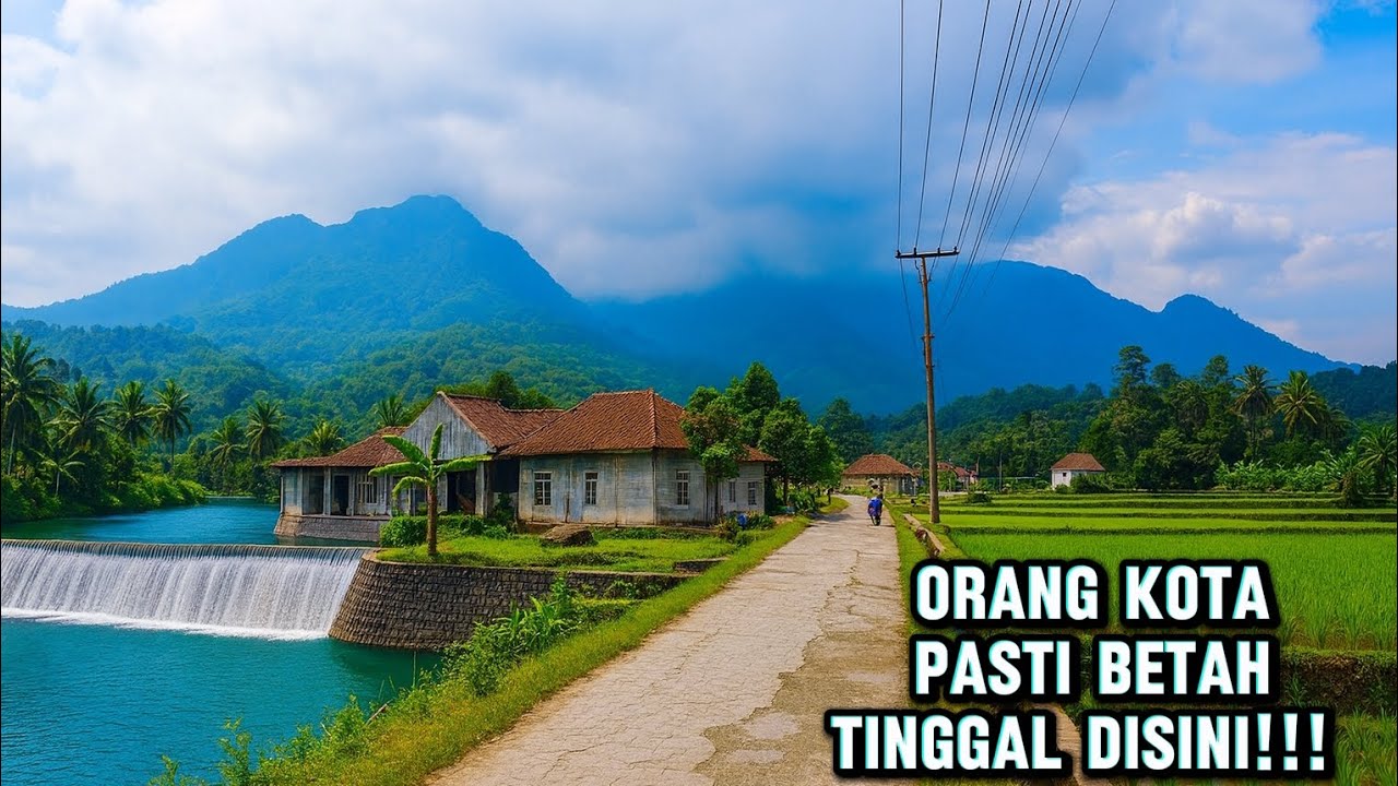 Bikin takjub ❗❗ Desa ini memiliki Bendungan Cantik 😍, Lingkungan bersih dan dan tenang #pedesaan