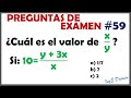 Problema de álgebra, tipo examen de admisión | PE 59