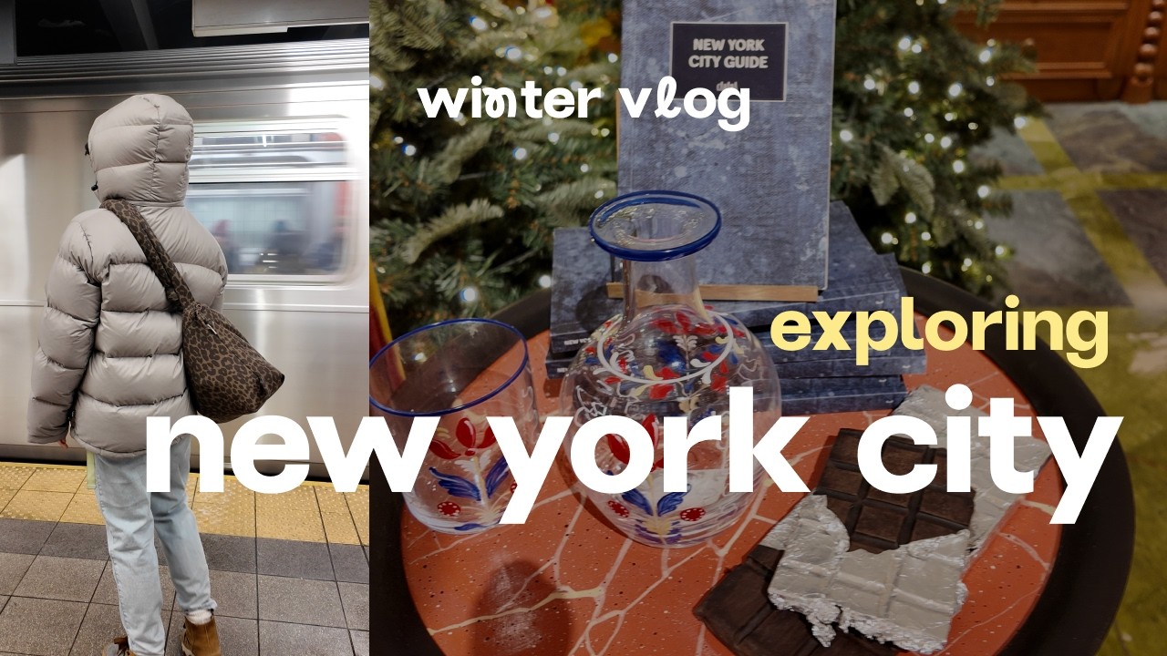 cozy winter vlog  ☃️ 3 days in NYC book shopping, perfume fragrances, omakase, cafes
