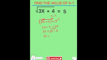 FIND THE VALUE OF X #maths #mathematics #education #youtubeshorts #shorts #shortvideo