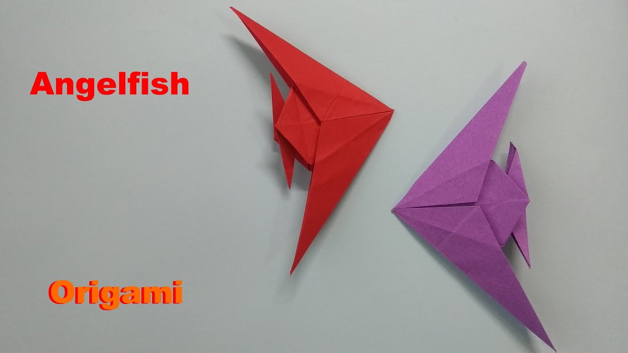 Origami.Paper angelfish. YouTube