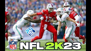 NFL 2k23 | Miami Dolphins AT Buffalo Bills  | NFL 2k5 Resurrected | PCSX2 | Week 6 Franchise | 4K