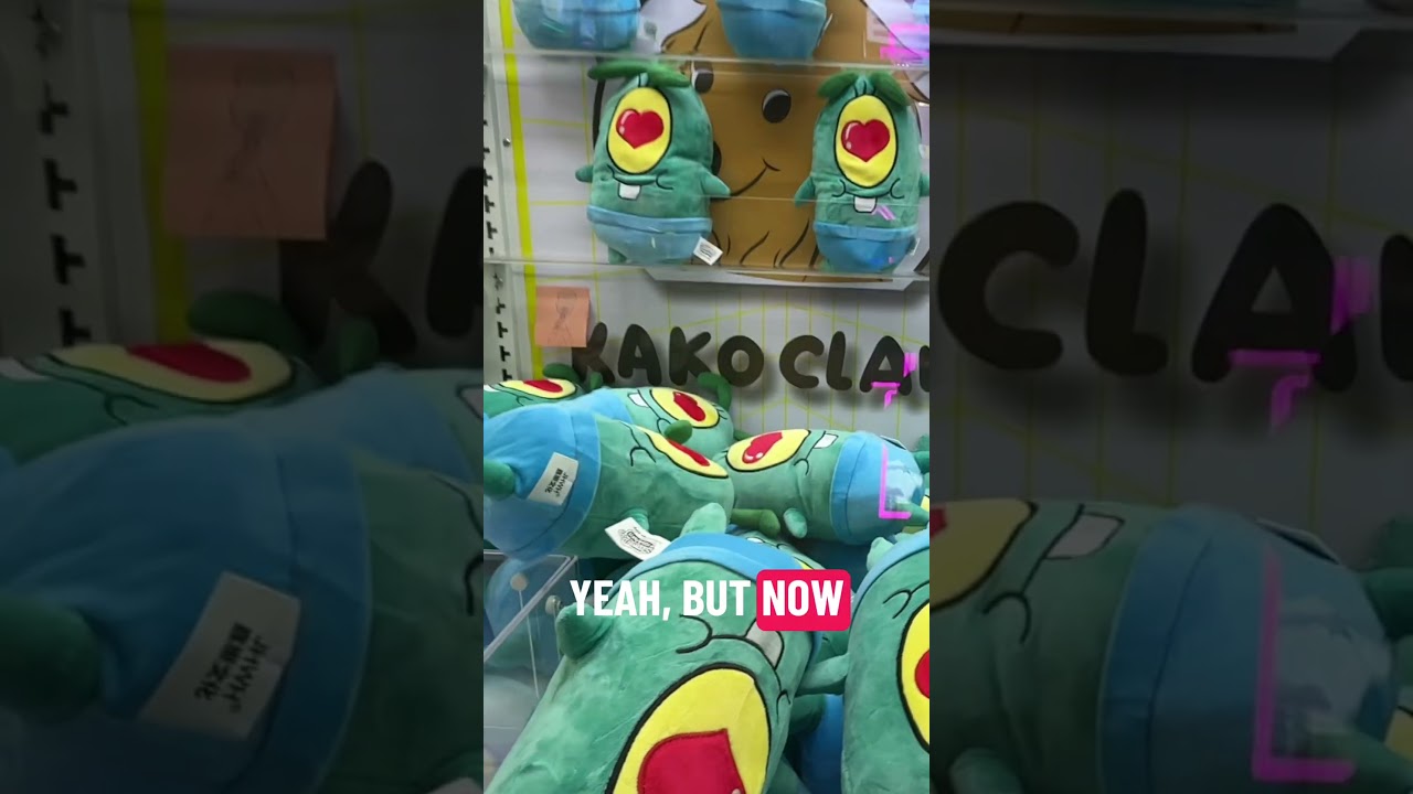 Winning a #plankton on a #clawmachine at #kakoclaw @KakoClaw