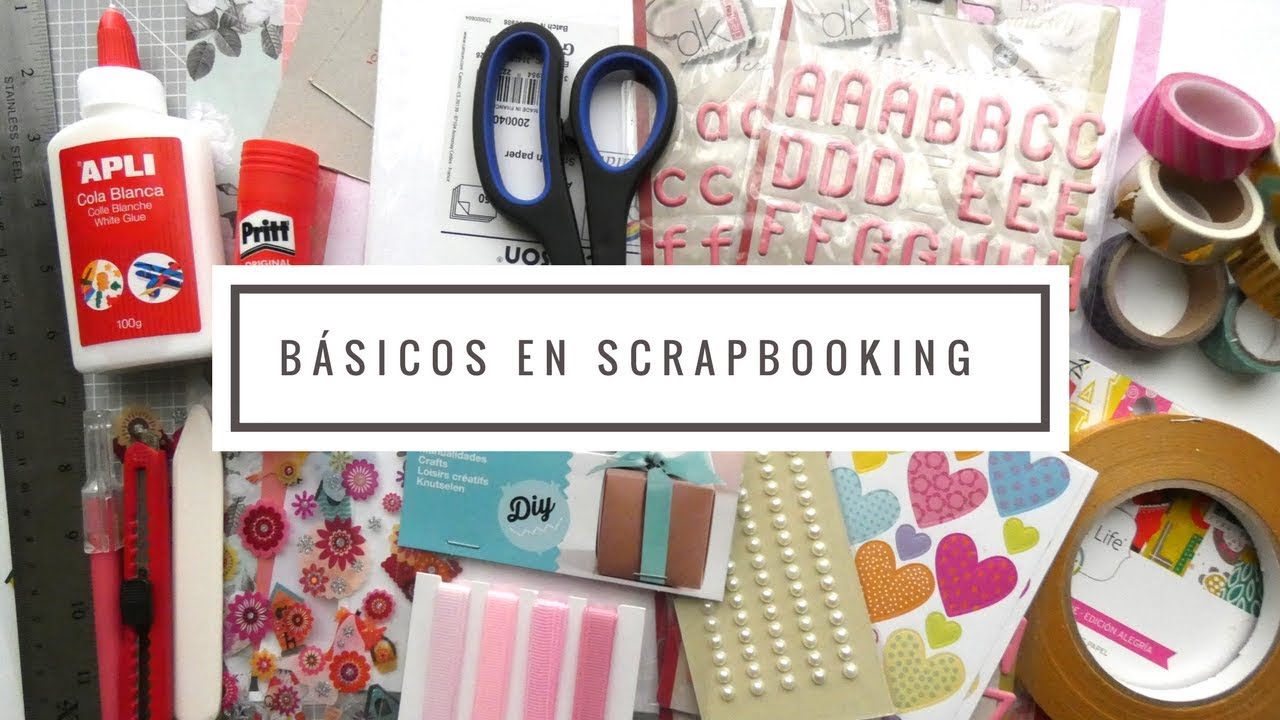 vacío Gracia Faial Materiales básicos para empezar en el scrapbooking - YouTube