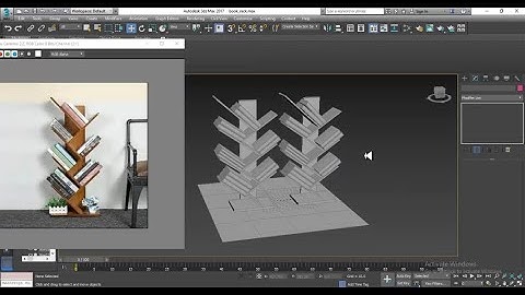 3DsMax Tutorials, Learn 3D Modeling & Texturing a Stylish Book Rack in 3dsmax ( Part 1)