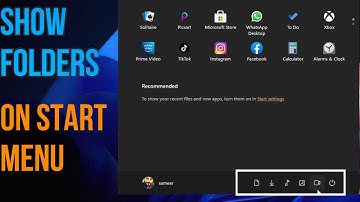 Choose Which Folders Appear On Start Next To The Power  || Customize Start Menu In Window 11 2021