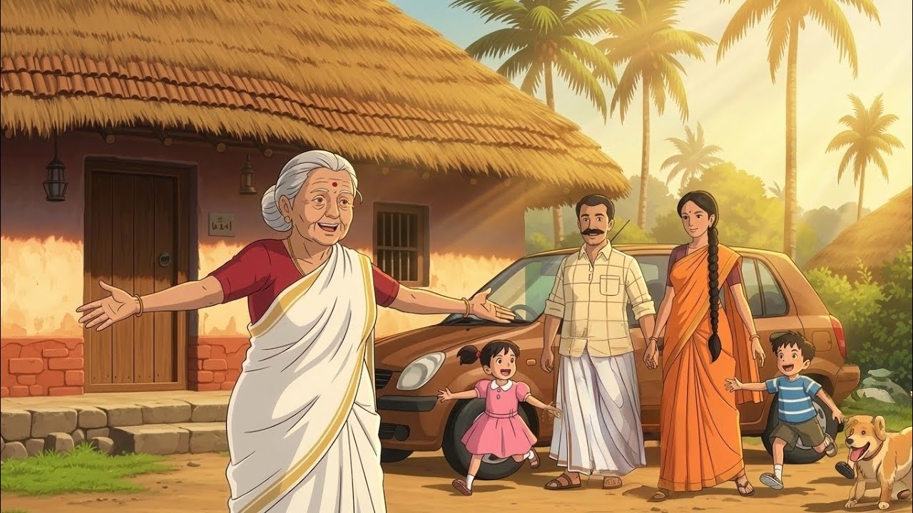 The City Kids Come to Grandma Village | Emotional South Indan Village Story | Ghibli Style.