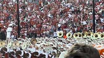 10-11-2025 The Longhorn Band plays March Grandioso, with a shoutout to OU.