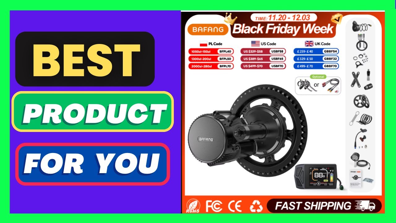 Bafang 750W 48V Kit Mid Drive Motor BBS02 BBS02B Electric Bicycle eBike