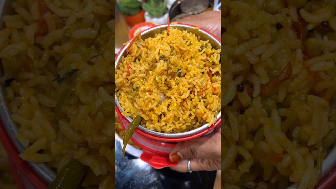 லஞ்ச் பாக்ஸ்க்கு இந்த சாதம் செஞ்சாலே போதும் சைடு டிஷ் அவசியமே இல்லை | Moong Dal Rice | #shorts