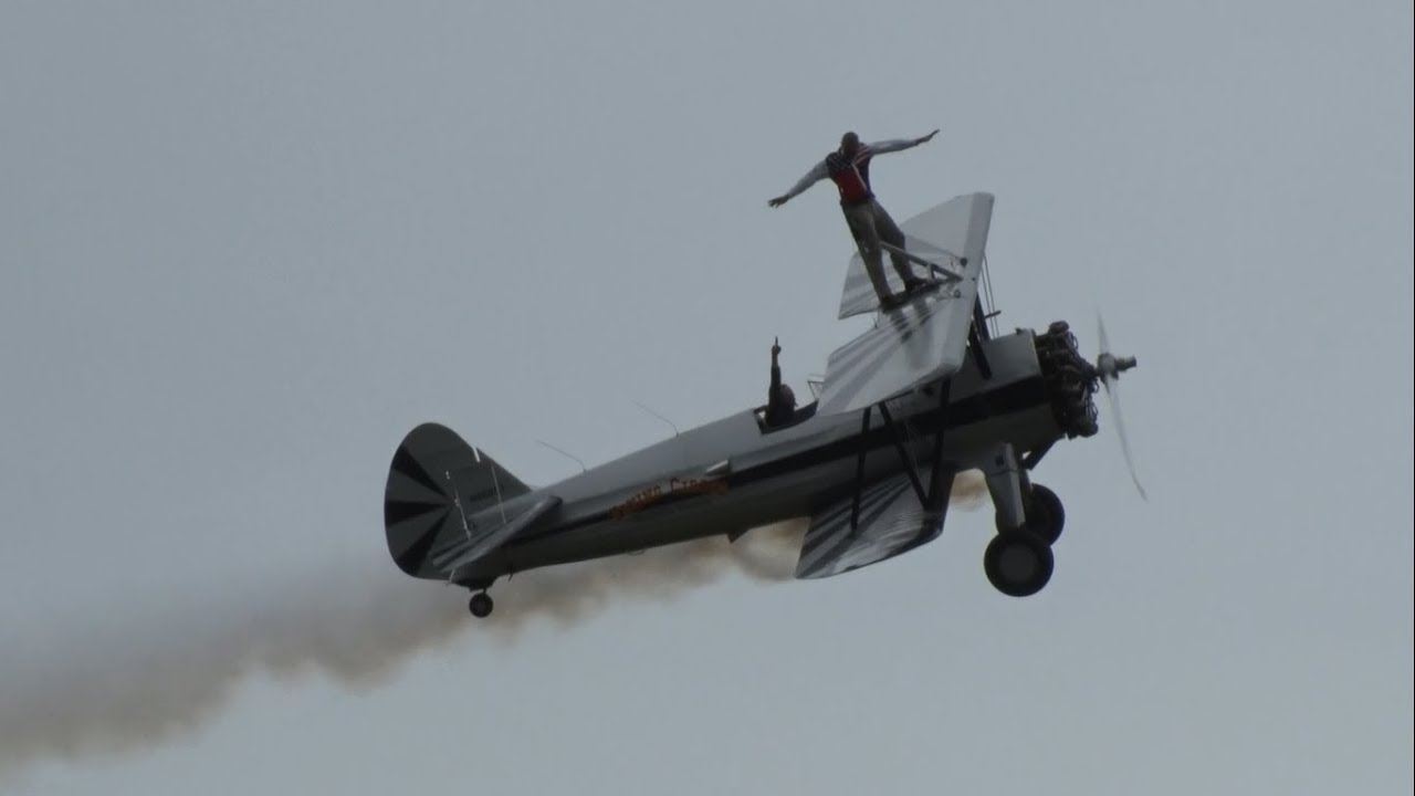 2019 Culpeper Air Fest - The Flying Circus' Wingwalking Routine