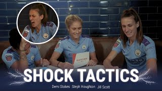 "Demi, STOP IT!" | Shock Tactics | Steph Houghton, Jill Scott & Demi Stokes