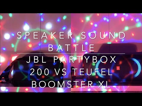 JBL Partybox 200 vs Teufel Boomster XL sound battle