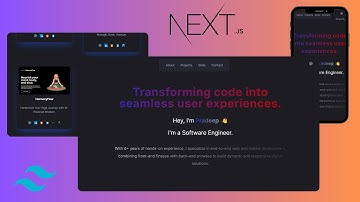 NextJs Tutorial - Build and Deploy a Portfolio Website with Next.js 14, Typescript, Tailwind CSS