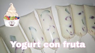 BOLIS de YOGURT NATURAL con FRUTA