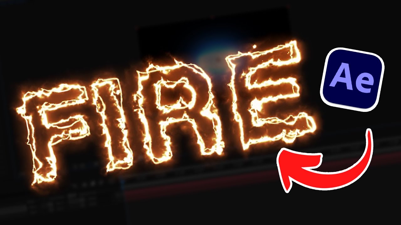HOW TO MAKE "FIRE TEXT EFFECT" | AFTER EFFECTS
