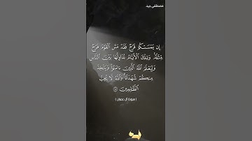 ولا تهنوا ولا تحزنوا ، تلاوة خاشعة من سورة آل عمران للقارئ مصطفى جيد