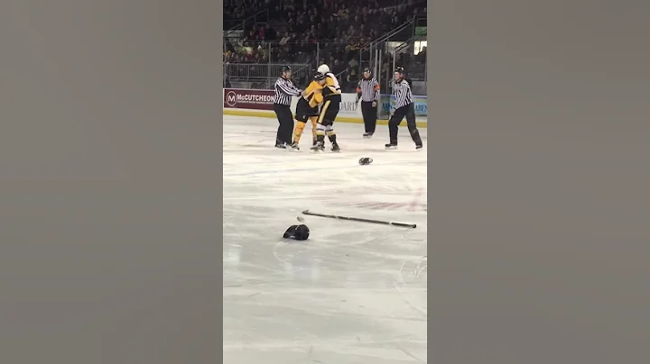 OHL fight Justin Lemcke vs Liam Murray