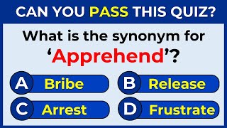 Synonyms Quiz: 95% CANNOT SCORE 25/25 | #challenge 41