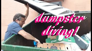 DUMPSTER DIVING AT ALDI ~ SUPER FOOD RESCUE ~ PLUS A MYSTERY CAN!