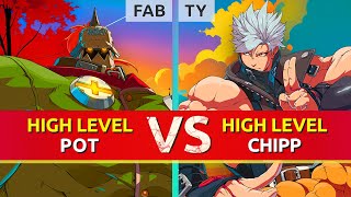 GGST ▰ FAB (Potemkin) vs TY (Chipp). High Level Gameplay