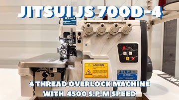 JITSUI JS-700D-4 | 4 Thread Overlock Sewing Machine with Automatic Needle Positioning #sewing #yt